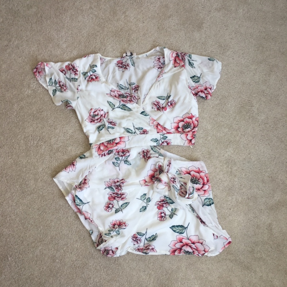Floral Shorts Set